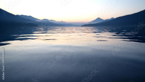 Wallpaper Mural Serene Lake at Dawn with Ripples. Torontodigital.ca