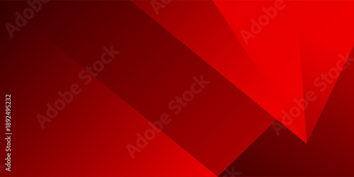 Abstract background Red triangle with technology concept for template, poster, wallpaper, flyer design. Vector illustration	