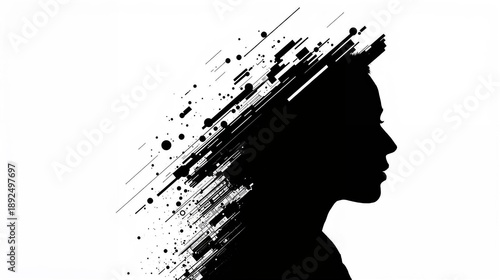 silhouette of a girl