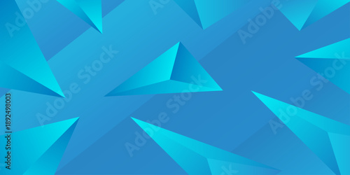 Abstract geometric blue color background.