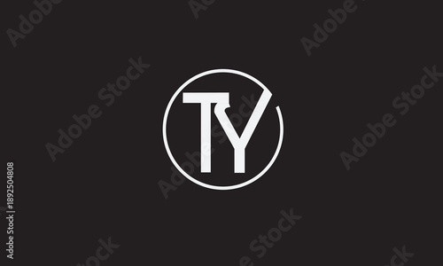 TY, YT, Y, T Abstract Letters Logo Monogram