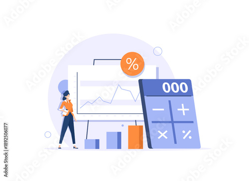 financial solution, pension fund, savings account,Investment concept, revenue growth,flat design icon vector illustration
