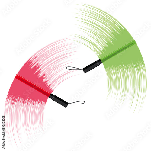 traffic light baton, waving traffic batons.