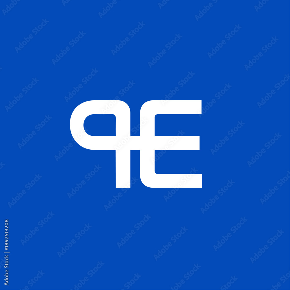 Obraz premium A modern, original logo in the shape of the letters P, E, and H, featuring an electrical plug.