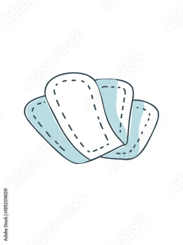 soft feminine daily hygiene pads design