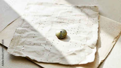 close up of crumpled paper
