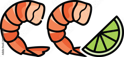 shrimp, lime, food, seafood, styling