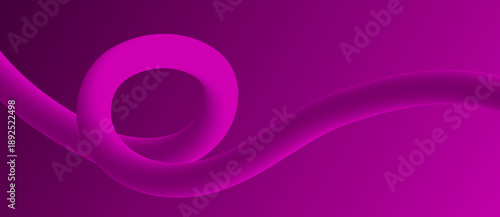 Purple Ribbon Flowing Motion