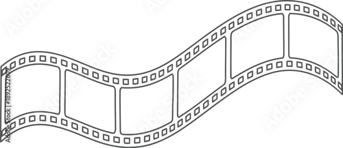 Film strip illustration on white background