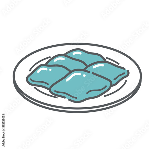 レバーのイラスト（鉄分豊富な食材/貧血予防）