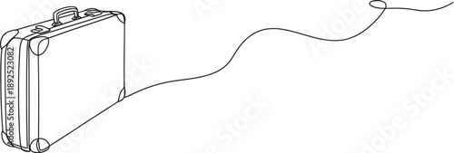 Simple luggage with handle