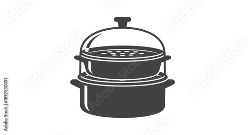 Double Boiler Pot with Steamer Basket.