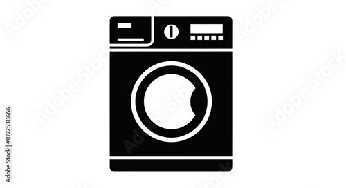 Front View of a Washing Machine 1.