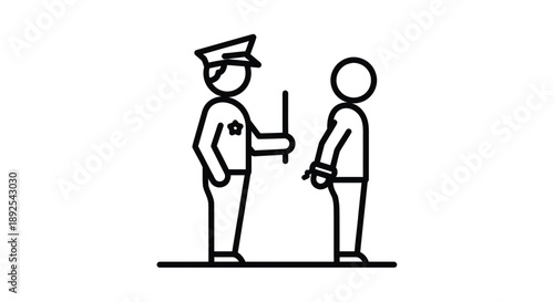 Police Officer Issuing Ticket to Driver.