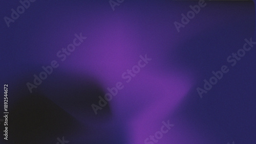 Abstract purple and blue glowing background with floating light particles and soft motion waves, creating a dark futuristic backdrop