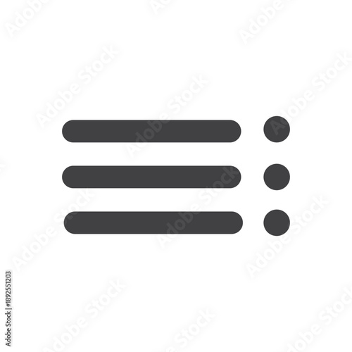 black and white buttons. vector navigation bar icon. UI element symbol modern, simple, vector, icon for website design, mobile app, ui. Vector Illustration 