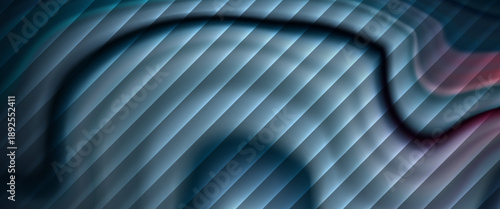 Abstract vector background with smooth flowing gradients, diagonal translucent stripes, and soft blurred curves in blue, gray, and red tones, creating a modern, dynamic, and futuristic look.