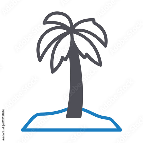Island Vector icon which can easily modify or edit