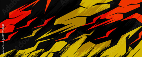 car livery graphic vector with exclusive colors. abstract grunge background design for vehicle vinyl wrap and sports car, racing car, jersey, and banner