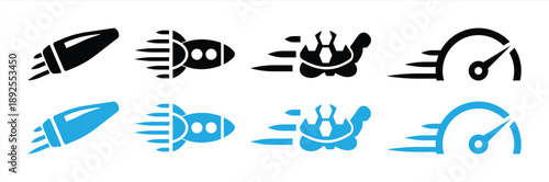 Speed and Performance Icon Set