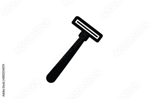 Razor blade shaving tool on white background