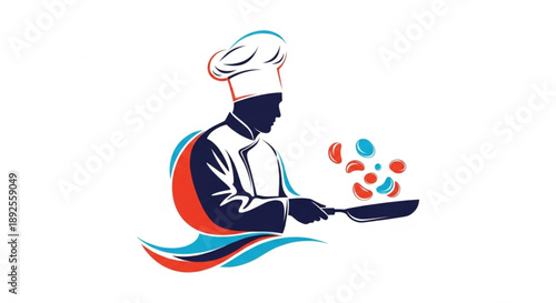Chef with a pan