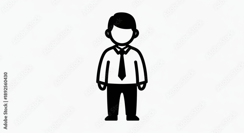 Obraz premium business man silhouette