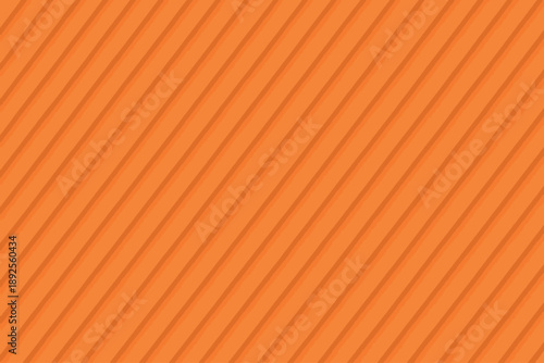 Vector of orange corrugated metal background with diagonal repeating lines. Minimal geometric texture for modern design, industrial style, construction themes, architecture, web backgrounds, branding.