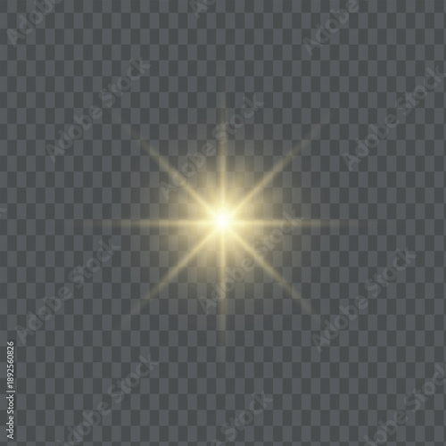 magic sparkle with starlight bright burst glow isolated ray transparent overlay design element glittering shine art festive energy sunlight vector celebration explosion background