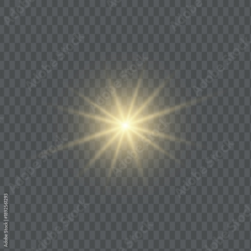magic sparkle with starlight bright burst glow isolated ray transparent overlay design element glittering shine art festive energy sunlight vector celebration explosion background