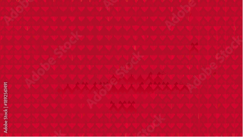 Vibrant red geometric pattern with triangles