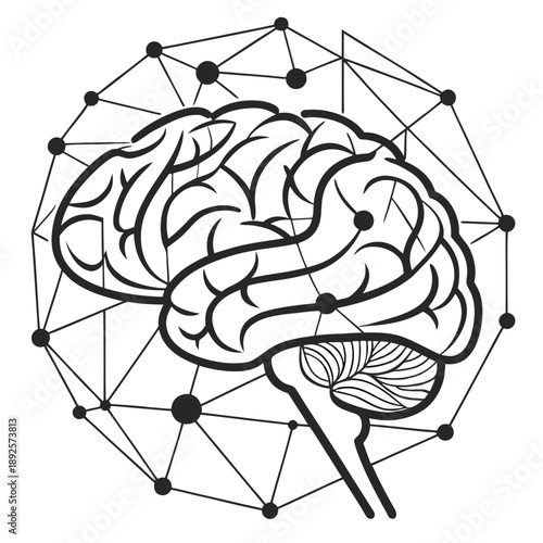 Confused Brain Psychology Concept Icon