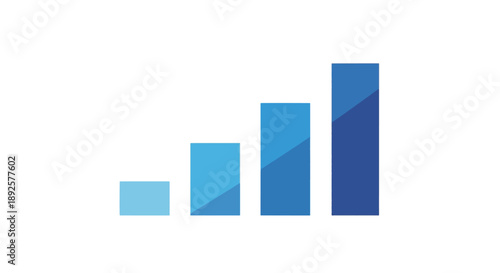 Blue bar chart graphic showing growth and progress. Free Download Blue bar chart graphic showing growth and progress. - GFXLoad