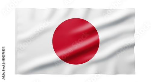 Free Download Waving flag of Japan PNG isolated on transparent background, national symbol of Japanese culture and identity - GFXLoad