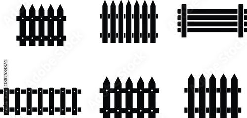 Collection of various fence designs and patterns
