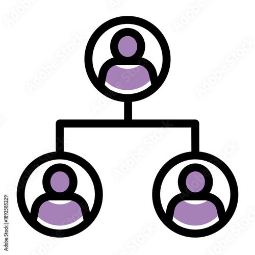 Strategic distribution of available assets and personnel to specific tasks (Outline Color Lineal Style)