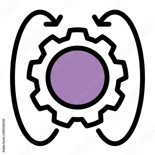 Fundamental redesign of processes to achieve dramatic performance improvements (Outline Color Lineal Style)
