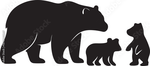 Abstract black shape against a plain white background