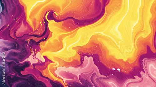 Vibrant abstract colorful liquid wave pattern background