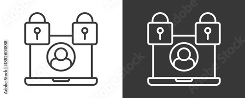 Authorization Icon Set Vector Collection Isolated In Black And White