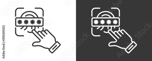 Fingerprint Icon Set Vector Collection Isolated In Black And White