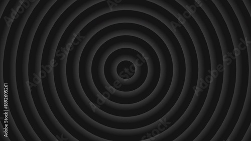 Wallpaper Mural Dark grey backdrop with concentric gray circles expanding from center. Abstract design suitable for backgrounds, technology concepts, and modern advertisements. Torontodigital.ca