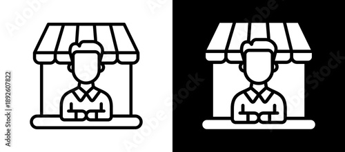 Brand Owner whiteblack icon