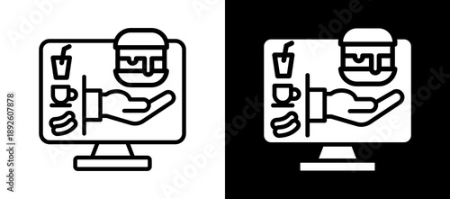 Fast Order whiteblack icon