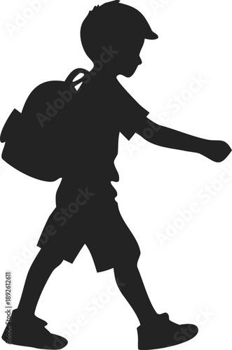 Young student embarking on an educational journey