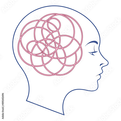 Abstract Mental Noise Concept Icon