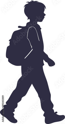 Young student embarking on an educational journey