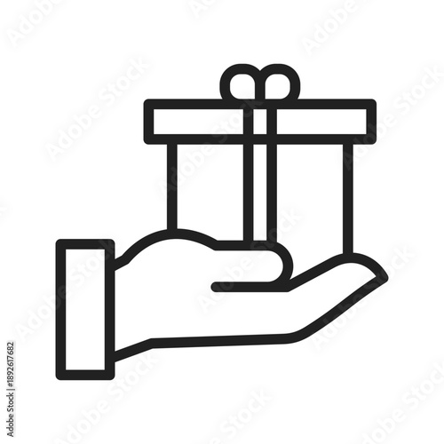 Handmade Gift icon vector image. Suitable for mobile apps, web apps and print media.