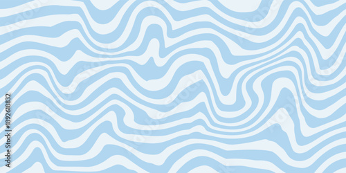 Abstract background seamless pattern with colorful waves. Trendy vector illustration in retro psychedelic style