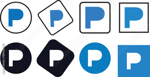Pandora logo icon. Music streaming app logo. Pandora app icon on transparent background. Popular music service logo. Streaming app symbol